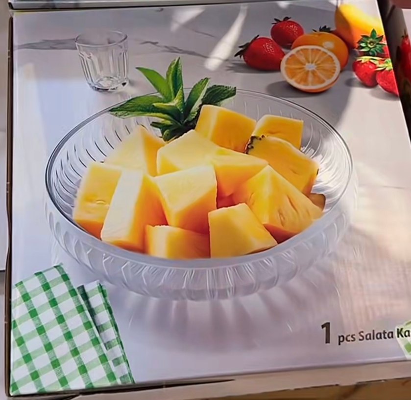 Vintage Şeffaf Sunum Tabağı - Görsel 2