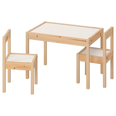 Beden Ahşap çocuk masa saldalyeleri