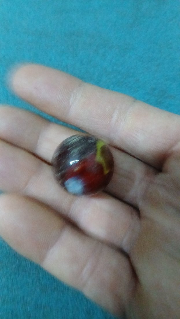 Bordo Beyaz Desenli Tırnak Süsü. büyük. misket... - Görsel 4