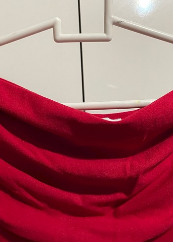xs Beden kırmızı Renk Zara kayıkçı yaka bluz
