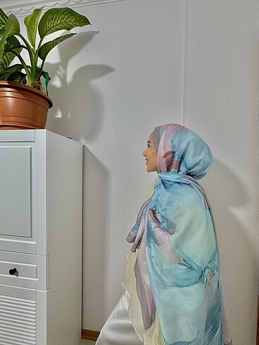 Gül desen soft şal