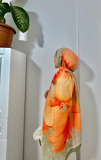 Gül desen soft şal