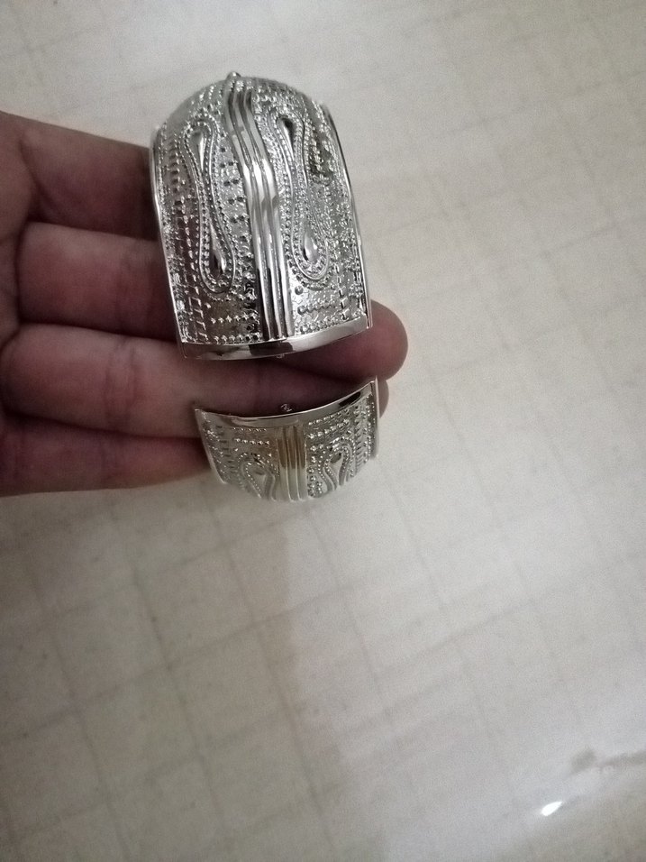 vintage çelik Bileklik - Görsel 5