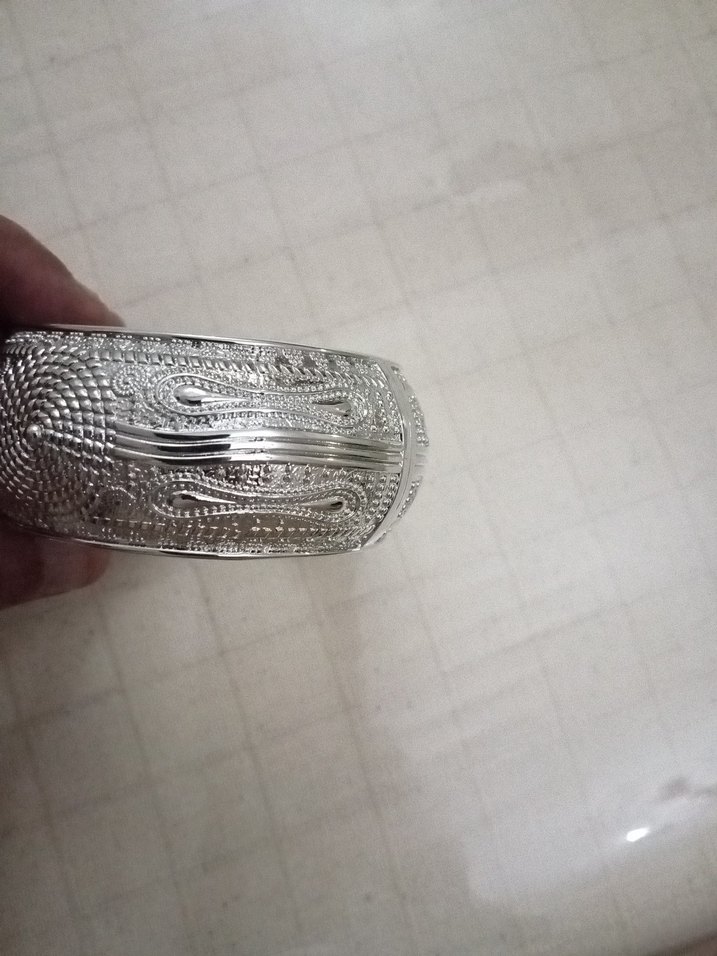 vintage çelik Bileklik - Görsel 4