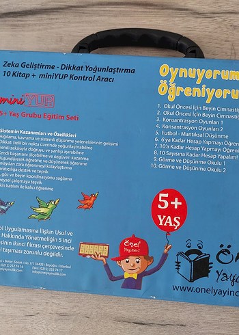 miniYUP Eğitim Seti 5+ Yaş Görsel Dikkat ve Matematiksel Zeka