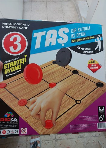 3 Taş-9 Taş Strateji Oyunu - İki Oyun Bir Kutuda