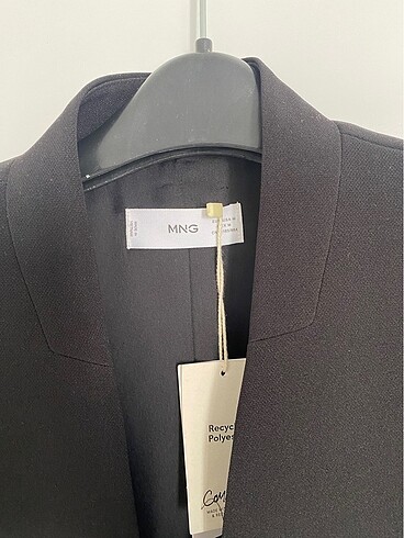 m Beden Mango Fit kesim krep blazer