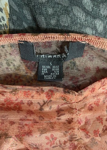 Tül Bohem Crop Bluz - Görsel 2