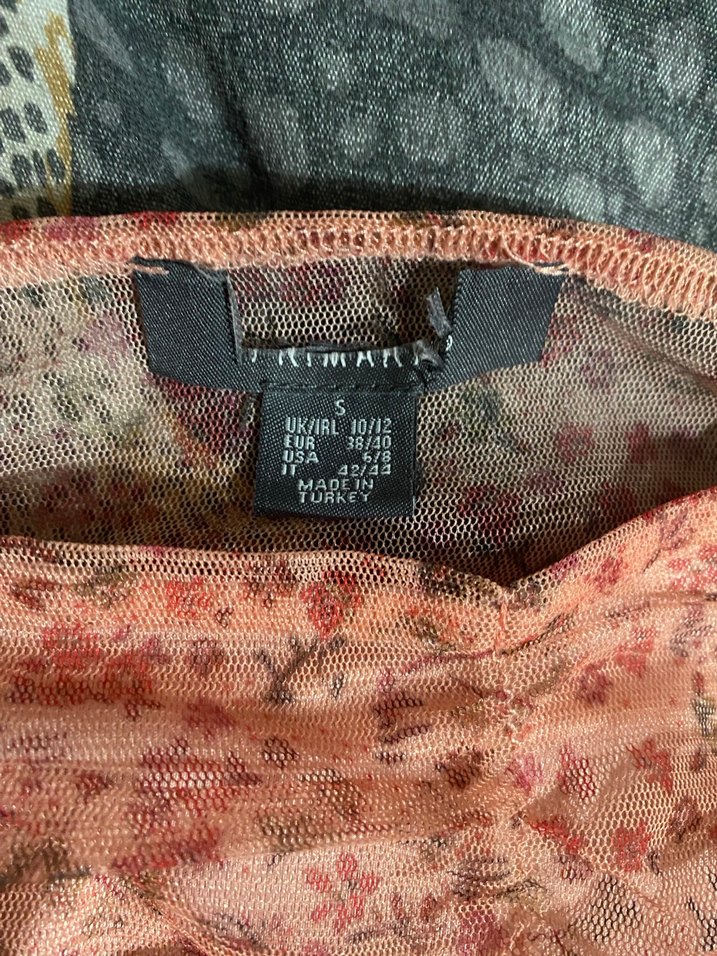 Tül Bohem Crop Bluz - Görsel 2