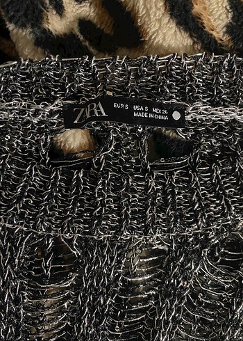 Gri Örgü Kadın Kazak - Görsel 2