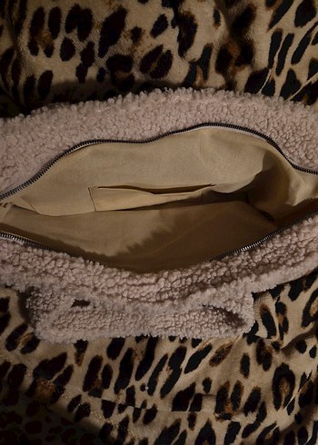 Beyaz Peluş Kadın Çanta - Görsel 3