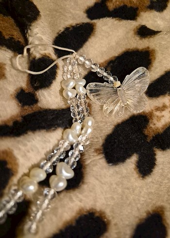 Boncuklu Kelebek Charm - Görsel 2