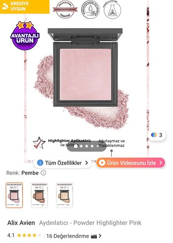 Alix Avien Paris Powder Highlighter - Görsel 5