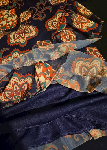 Çok Renkli Bohem Elbise - Görsel 2