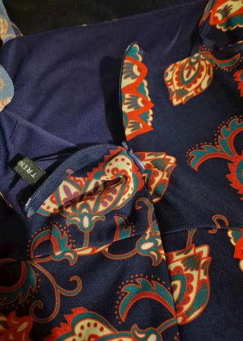 Çok Renkli Bohem Elbise - Görsel 4