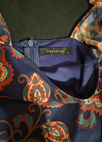 Çok Renkli Bohem Elbise - Görsel 3