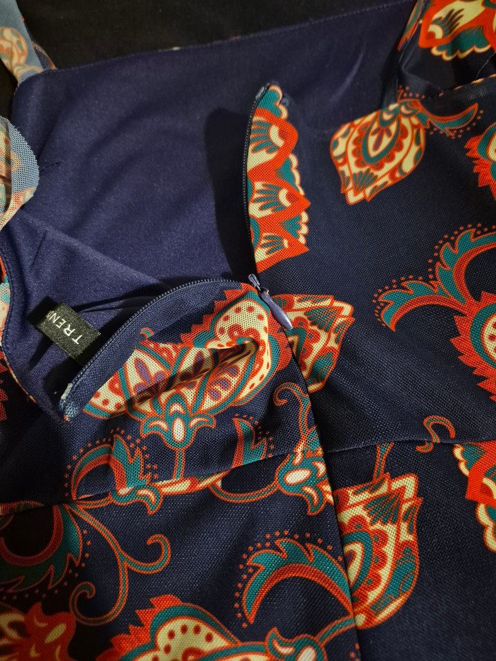 Çok Renkli Bohem Elbise - Görsel 4