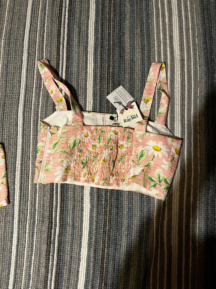 Koton x Rachel Araz çiçekli crop - Görsel 2