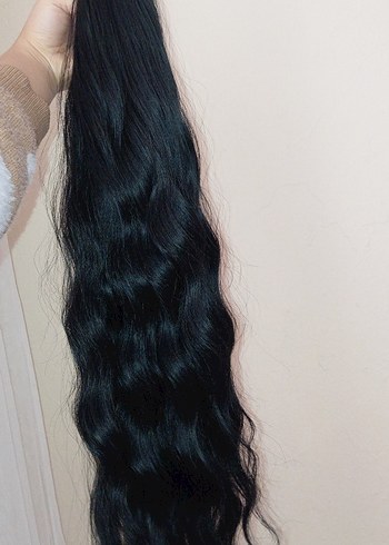 tokalı at kuyruğu takma saç - Görsel 2