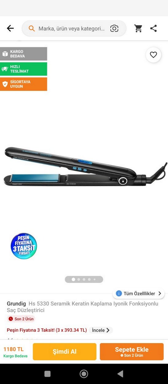 Grundig keratin saç düzleştiricisi - Görsel 2