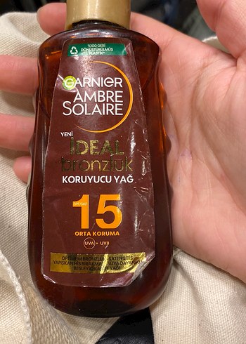 Beden Garnier Ambre Solaire SPF 15 Koruyucu Yağ