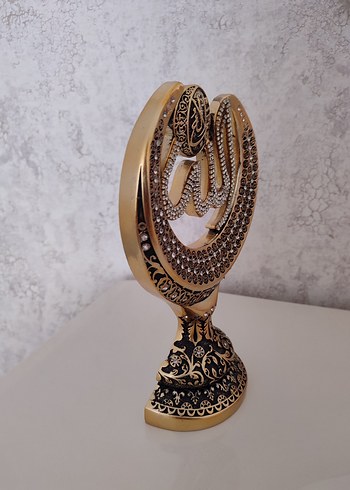 Altın Renkli Parlak Allah Figürü - Görsel 2