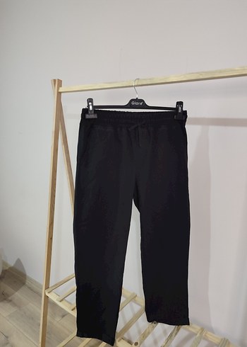 Siyah Rahat Kesim Erkek Kumaş Pantolon - Görsel 2