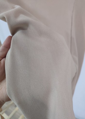 Bej Mini Dar Kesim Etek - Görsel 2