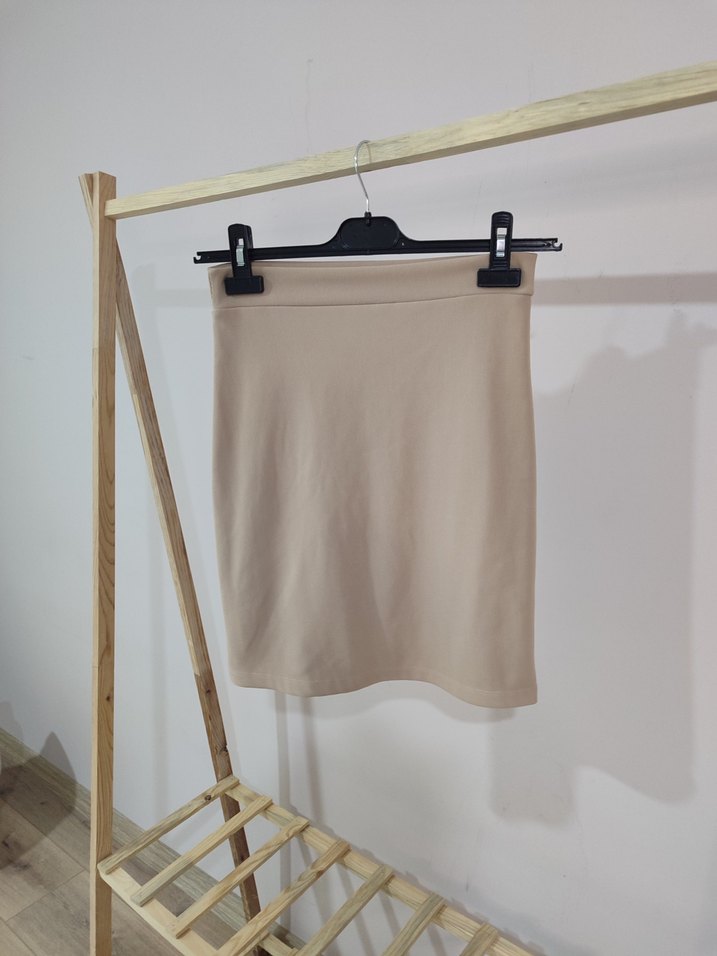 Bej Mini Dar Kesim Etek - Görsel 4