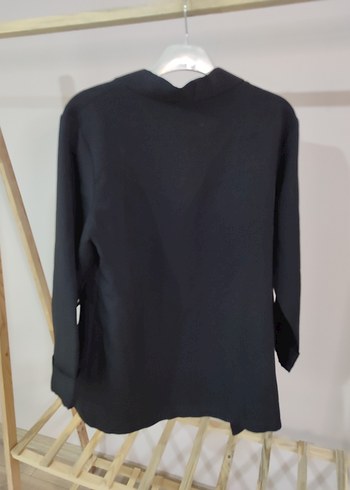 Siyah Kadın Mini Blazer - Görsel 3