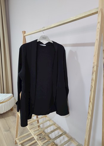 Siyah Kadın Mini Blazer - Görsel 2