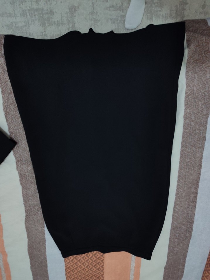 Siyah Uzun Kesim Kadın Takım Elbise - Görsel 3