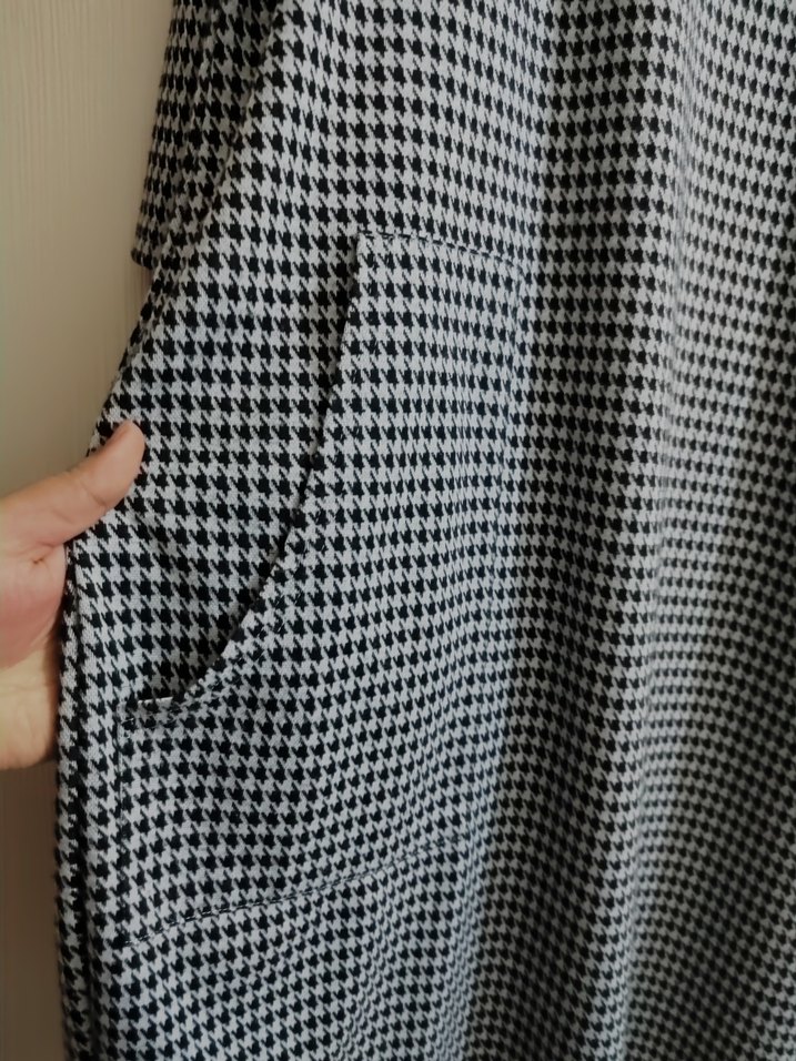 Gri Midi Kadın Salaş Elbise - Görsel 3