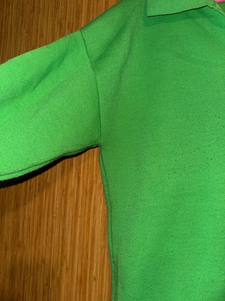 Kadın Yeşil V Yakalı Triko Kazak - Görsel 2