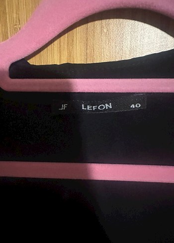 Siyah Midi Kadın Gömlek Elbise - Görsel 3