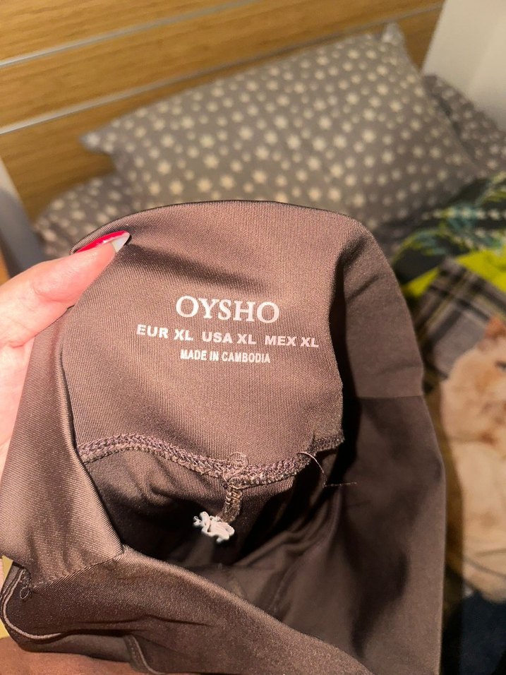 Kadın Koyu Kahverengi Baskılı Tayt - Görsel 2