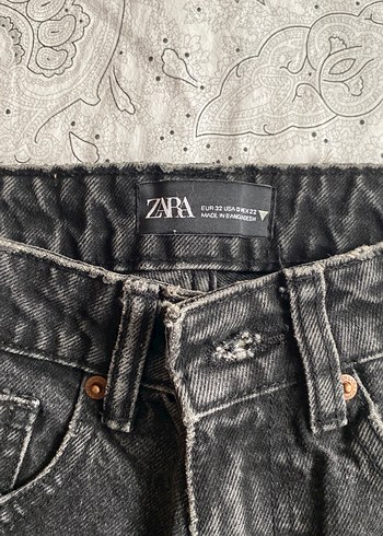 Eskitme Gri boyfriend Kadın Kot Pantolon - Görsel 5