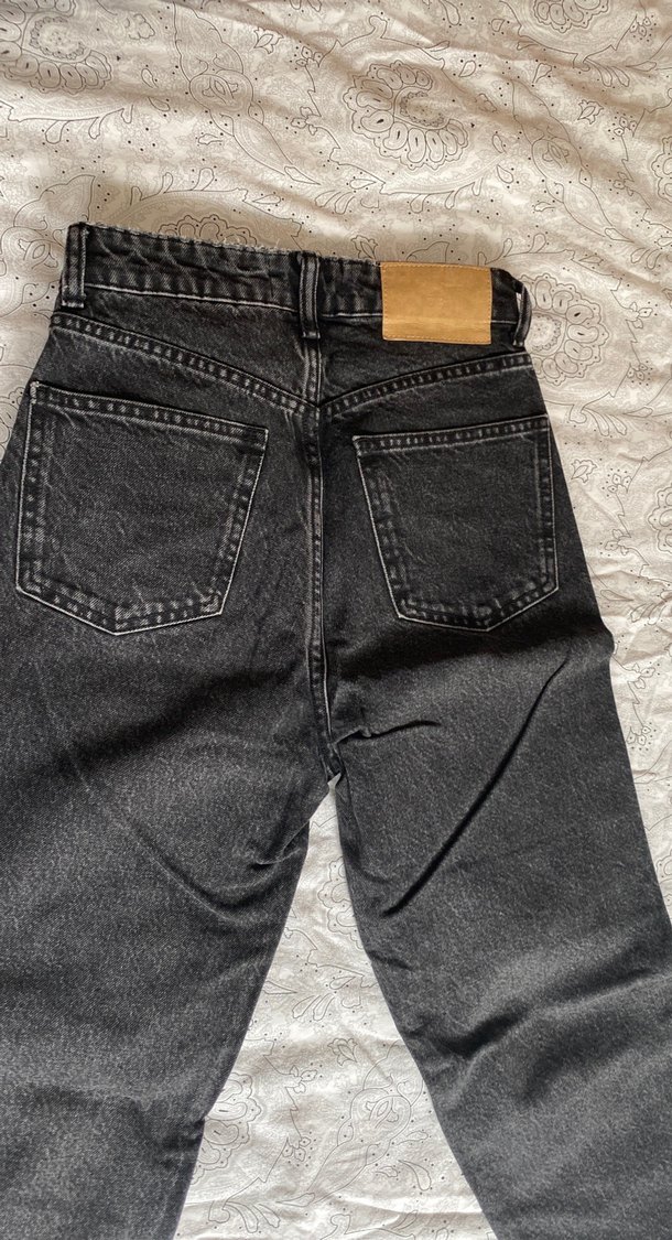 Eskitme Gri boyfriend Kadın Kot Pantolon - Görsel 4