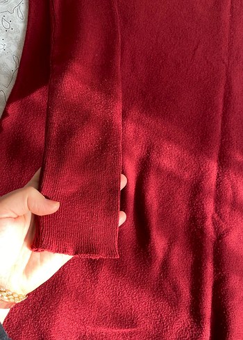 Bordo Kadın Triko kazak - Görsel 2