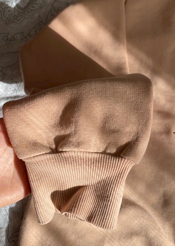 Kadın oversize kesim içi Polarlı sweatshirt - Görsel 2