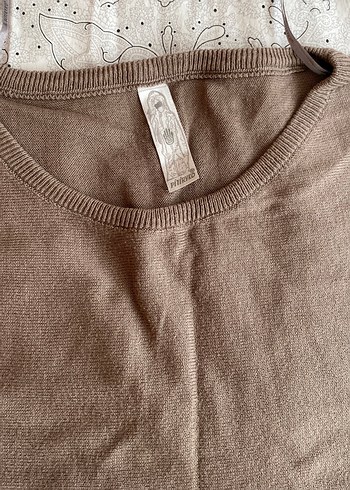 Bej Kadın Uzun Kollu triko Kazak - Görsel 2