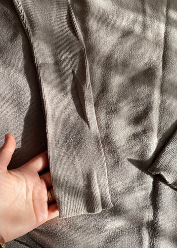 Bej Kadın Uzun Kollu triko Kazak - Görsel 3