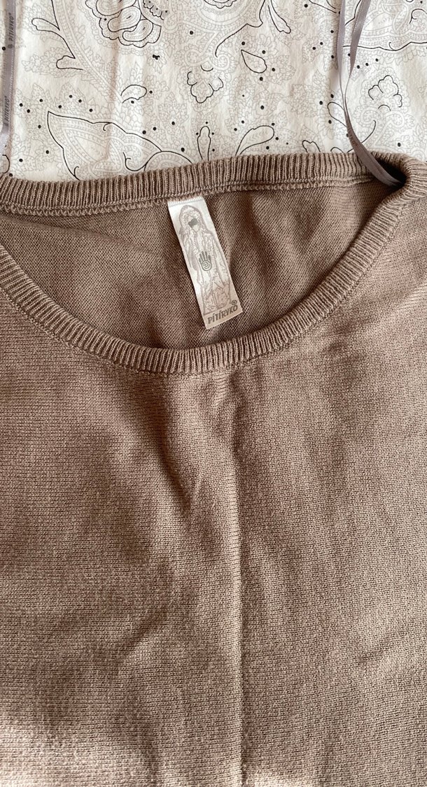 Bej Kadın Uzun Kollu triko Kazak - Görsel 2