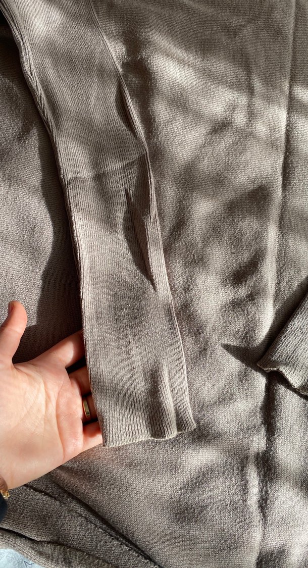 Bej Kadın Uzun Kollu triko Kazak - Görsel 3