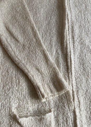 Kapüşonlu Örgü Kadın Hırka oversize m-L uyumlu - Görsel 2