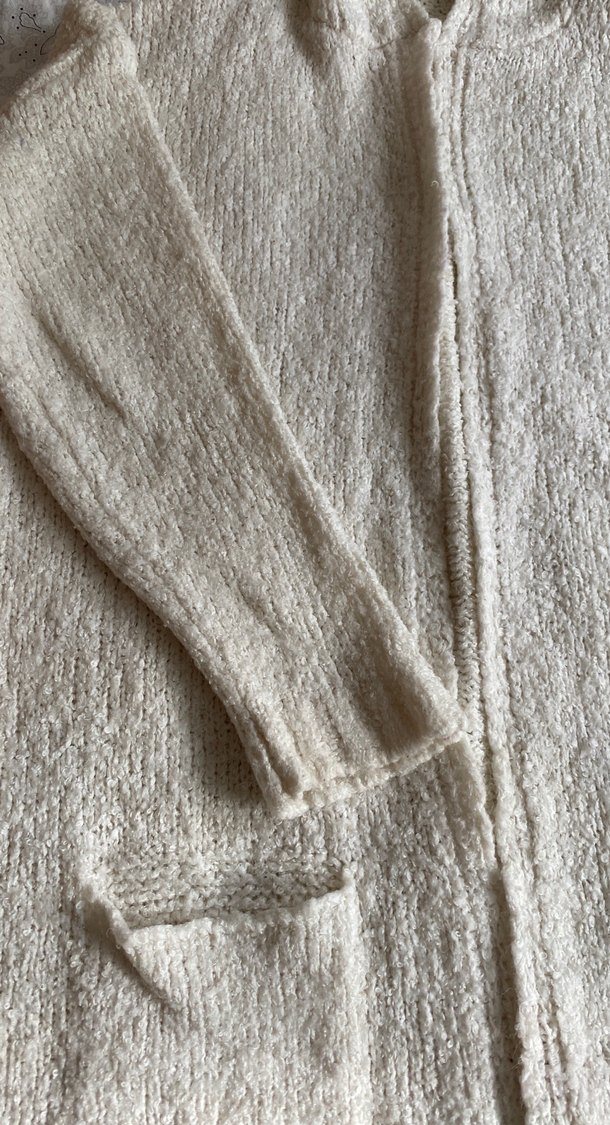 Kapüşonlu Örgü Kadın Hırka oversize m-L uyumlu - Görsel 2