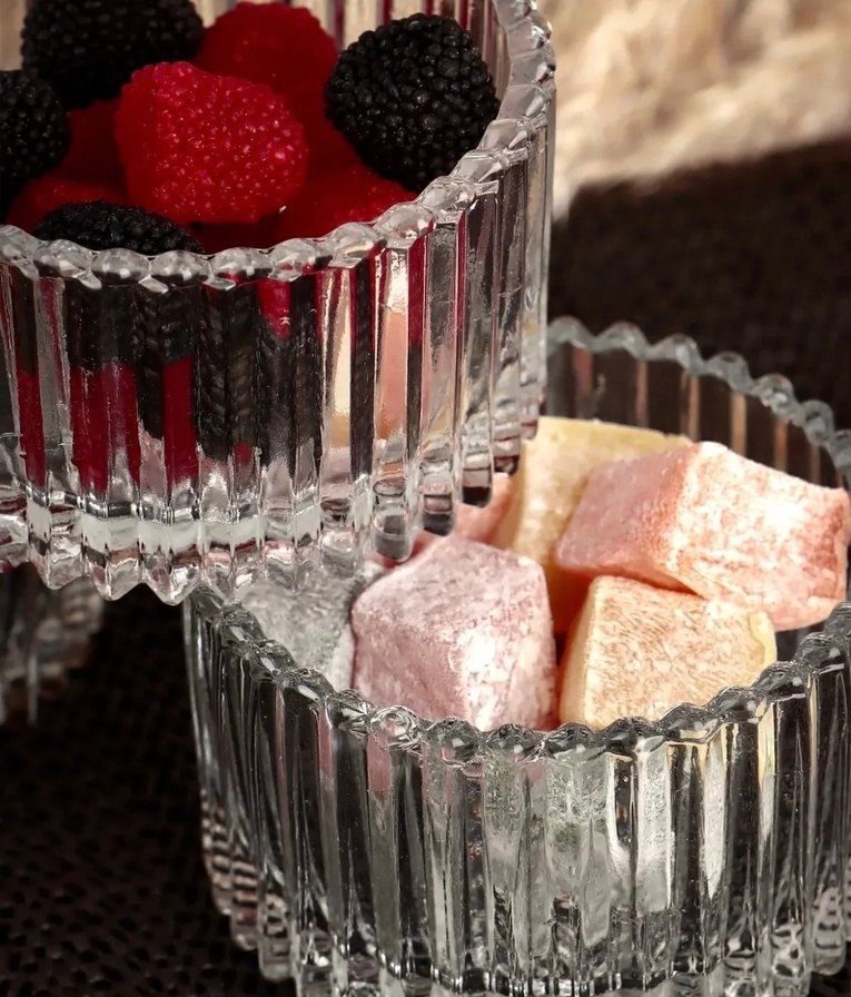 6 parça cam çerezlik magnolia kasesi - Görsel 3