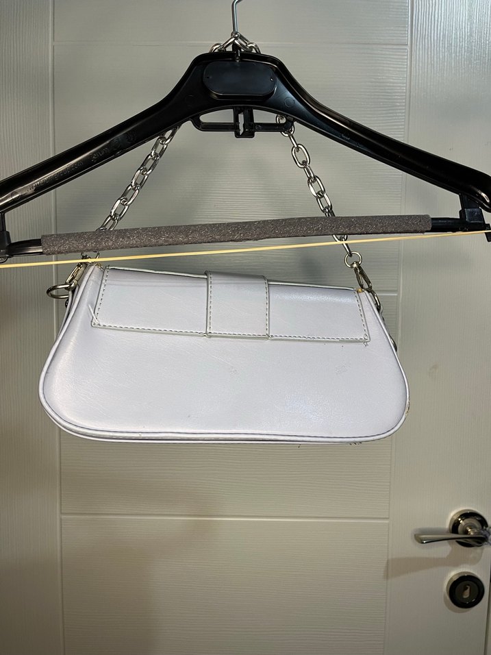 Tokalı Zincir Askılı Bebek Mavisi Kadın Çanta - Görsel 2