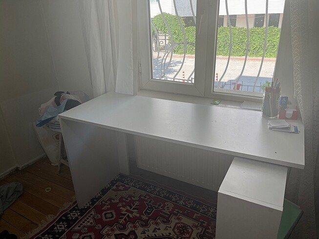 Diğer Beyaz L çalışma masası