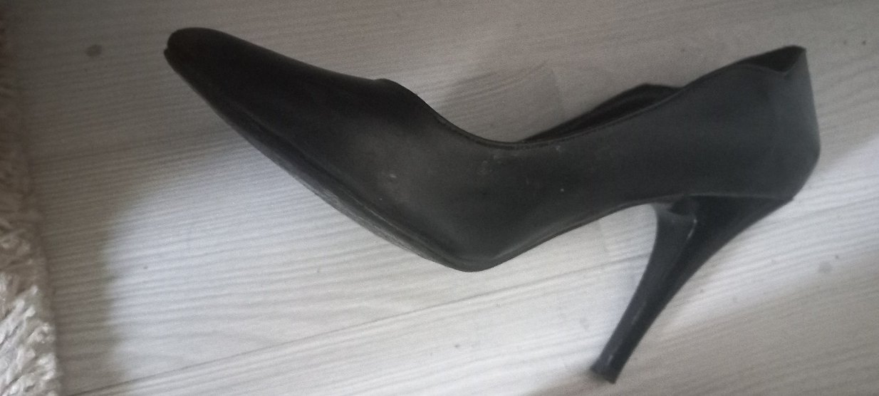 Klasik Siyah Tokalı Stiletto Topuklu Ayakkabı - Görsel 2